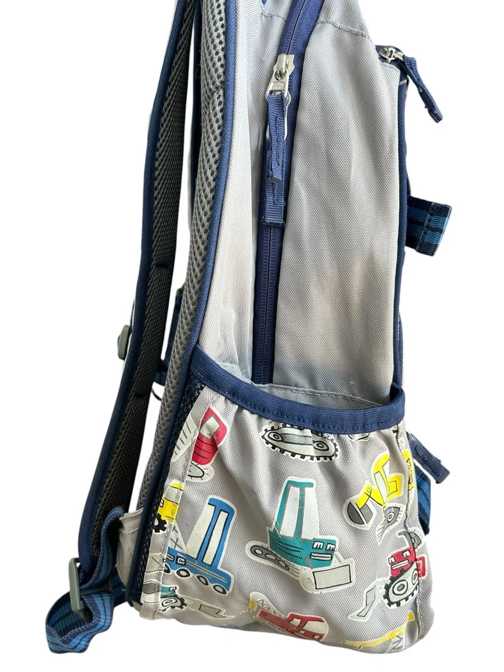 Pottery Barn Kids Construction Backpack - Blue, Yellow, Red Mackenzie Gray